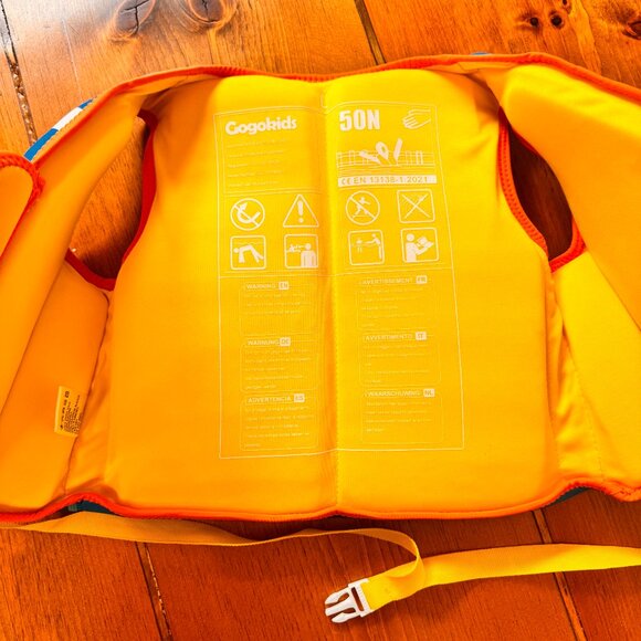 Gogokids Kids Swim Vest Float Jacket for 30-50 lbs 2-6 Years - Toddler Flotaties - Picture 7 of 9